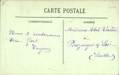 Vintage Postcard Surroundings of Argeles St Interior SAvin of the church Tomb of St Savin