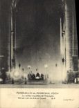 Vintage Postcard Funeral of Marechl Foch the veillee under the Triumphal arch Paris