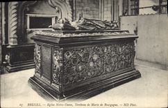 Vintage Postcard Bruges Church Notre Dame Tomb of Marie of Burgundy