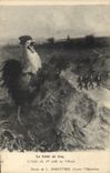 CPA Coq Poule Le saut au coq L'aube du 1er aout au village Sabattier L'Illustration 