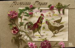 CPA Coq Poule Paques 