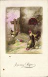 CPA Coq Poule Paques 