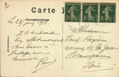 Vintage Postcard Health Militaria Jouarre the cahteau of complementary PEreuse Military hospital 171 the house of entry