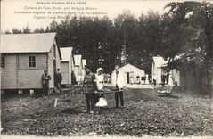 Vintage Postcard Health Militaria Castle of the False Mirror Meuse English Ambulance of first line hutments