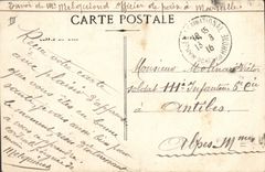 Vintage Postcard Sante Militaria First bandage of one wounds Infirmiere