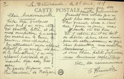 Vintage Postcard Militaria Health Delivrande Deposit of convalescents