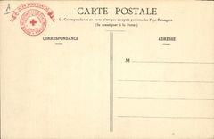 Vintage Postcard Sante Militaria Mont of the Birds close Hyeres Maison of convalescene of the Company of Help with Wound Military