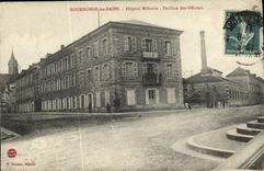 Vintage Postcard Health Militaria Bourbonne the Baths Military hospital House of the officers