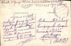 Vintage Postcard Sante Militaria Lyon Parks of Brotteaux Blesses and French Male nurses repatriate of Germany