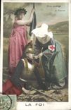 CPA Sante Militaria Infirmiere Croix Rouge
