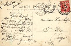 Vintage Postcard Boat Morocco Casablanca the cruiser Galileo bombarding the city