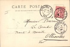 Vintage Postcard Bateau Cruiser Armours Gueydon