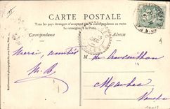 Vintage Postcard Bateau naval Operations armours It Gaulois and the submarine Gustave Zede