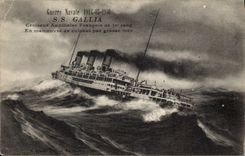 CPA Bateau Guepard Contre torpilleur