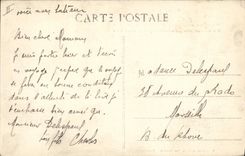 Vintage Postcard Boat Cheetah Against destroyer