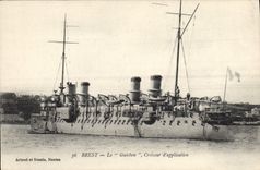 CPA Bateau Gaulois Cuirasse d'escadre 