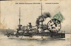 Vintage Postcard Boat SS Gallia French auxiliary Cruiser of 1st rank