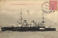CPA Bateau Le Gaulois Cuirasse d'escadre 