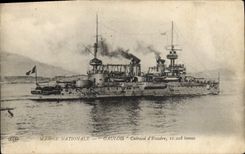 CPA Bateau Gaulois Cuirasse d'escadre