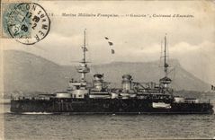 CPA Bateau Gaulois Cuirasse a tourelles