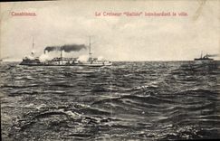 CPA Bateau Le Gaulois Cuirasse d'escadre