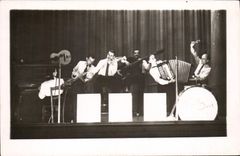CARTE PHOTO Accordeon Piano Franci Saux