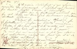 CPA Folklore Alsace Mlle Chenal chantant la Marseillaise