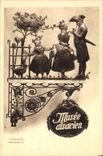 CPA Folklore Alsace Musee alsacien L'enseigne Das Schild Canard