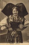 CPA Folklore Alsace Alsacienne