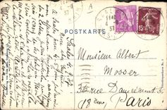 CPA Folklore Alsace Femme