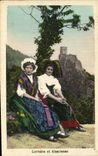 CPA Folklore Alsace Lorraine et Alsacienne