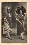 Vintage Postcard Folklore Alsace Lothringerin Elsasserin