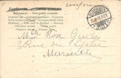 CPA Folklore Alsace Costume Alsacien