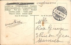 CPA Folklore Alsace Costume Alsacien