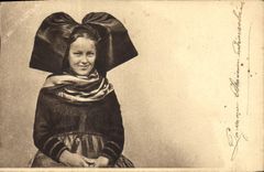 CPA Folklore Alsace Alsacienne