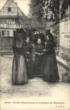 CPA Folklore Alsace Jeunes Alsaciennes en costume du dimanche 