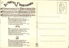 Vintage Postcard Imagination Illustrator monks of St Bernardin