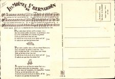 CPA Fantaisie Illustrateur Les moines de St Bernardin