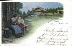 Vintage Postcard Imagination Illustrator Docker