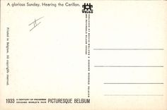 CPA Fantaisie Illustrateur A glorious Sunday Hearing the Carillon