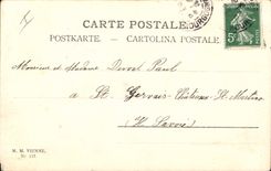 CPA Fantaisie Illustrateur Joyeuse Annee Biche