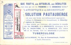 CPA Fantaisie Illustrateur Daumier Les humouristes de jadis Publicite Pautauberge Tuberculose