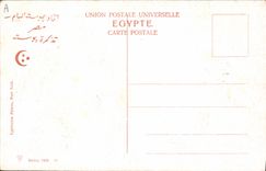 Postal Orientalismo Egipto Egypt Asno Mula