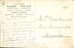 Postal Orientalismo Entrada de una mezquita Túnez