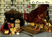 Postal el pollo al vino