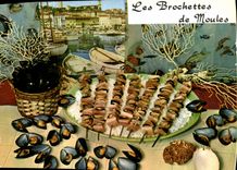 CPM Les brochettes de moules
