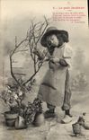 CPA Fantaisie Enfant Le petit jardinier