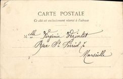 Vintage Postcard Imagination Woman Idyll at the time of care