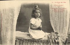 Vintage Postcard Imagination Child the New Year's Day