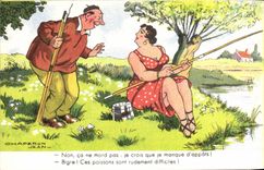 CPA Peche Pecheur Illustrateur Jean Chaperon 